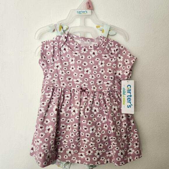 Carters Baby Girl Set 0-9m NWT - Picture 2 of 12